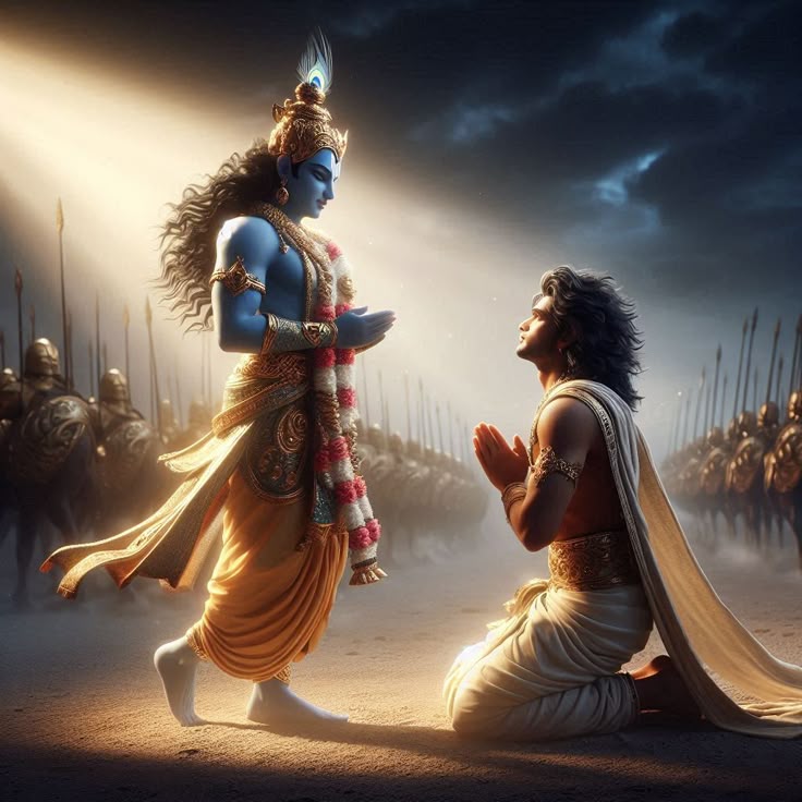 Krishna and Arjuna